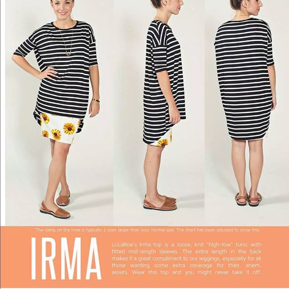 Lularoe Striped Irma Top